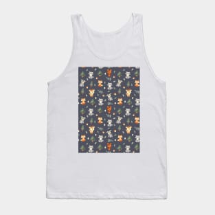 Woodland baby creatures | dark background Tank Top